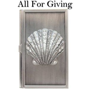 Seashell Business Card Holder NWT